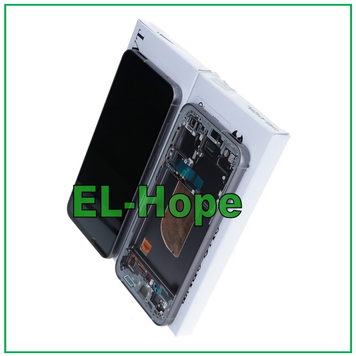 Écran LCD tactile noir avec cadre d origine pour Samsung S23 FE 5G SM-S711 (GH82-32854A)
