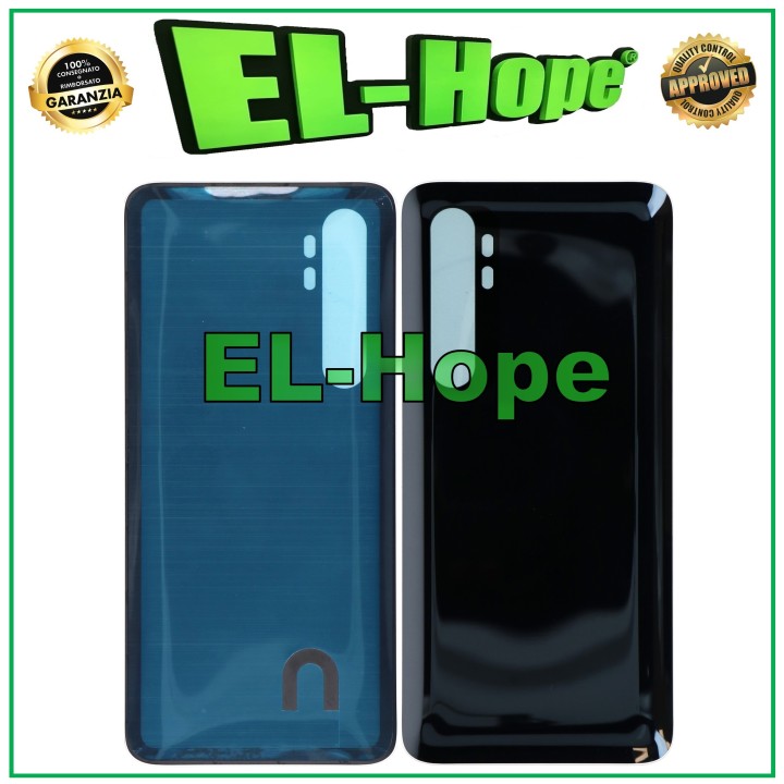 Cache batterie pour Xiaomi Mi Note 10 Lite M2002F4LG, coque arrie're noire