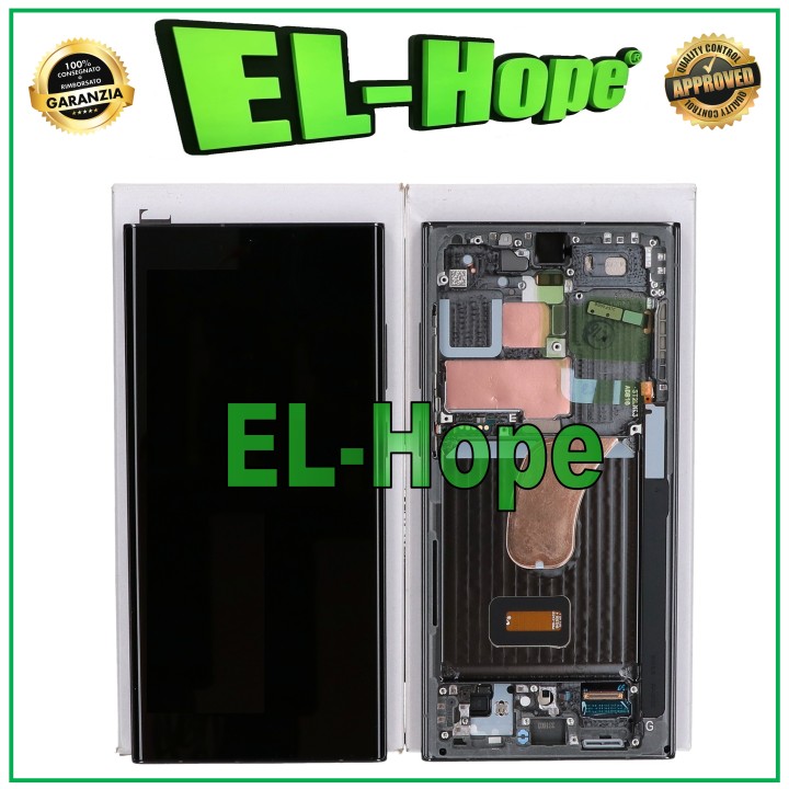 Écran tactile LCD d origine pour Samsung S23 Ultra SM-S918 vert GH82-30465C