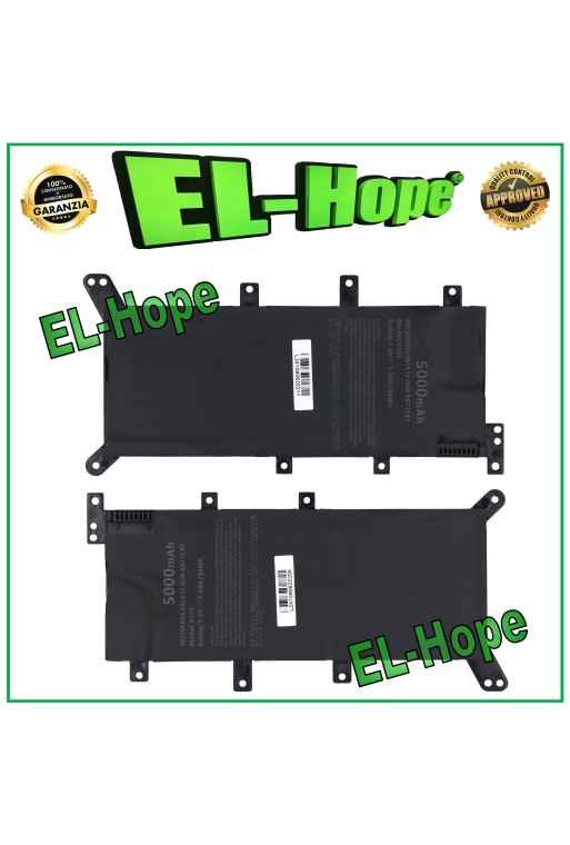 Batterie pour ordinateur portable ASUS X555 5000 mAh 7,6 V / 38 Wh, noire, e'quivalente a' l originale