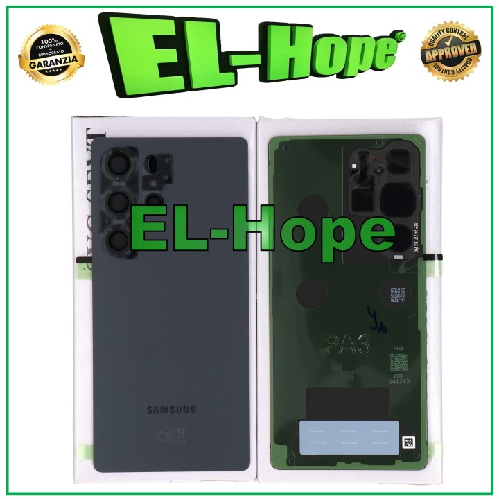 Cache batterie arrie're noir d origine pour Samsung Galaxy S25 Ultra SM-S938