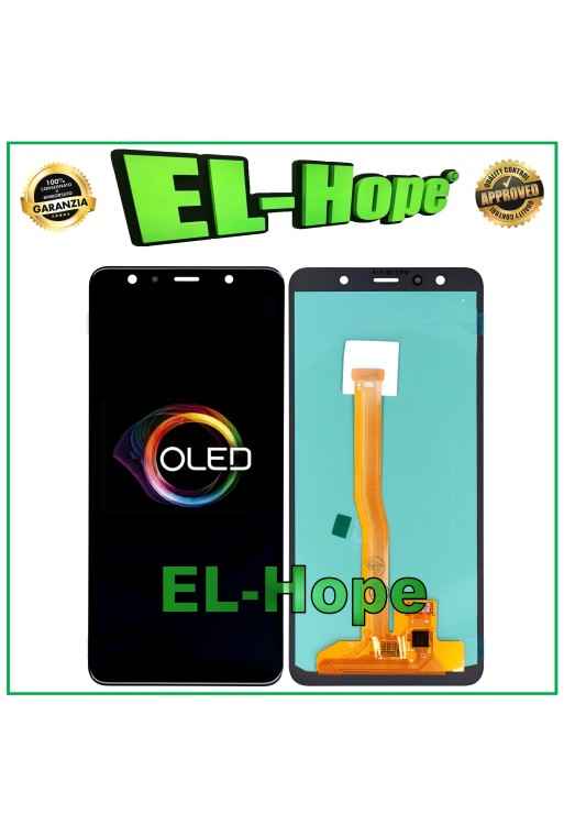 Écran LCD OLED pour Samsung Galaxy A7 2018 SM-A750F, e'cran tactile en verre noir