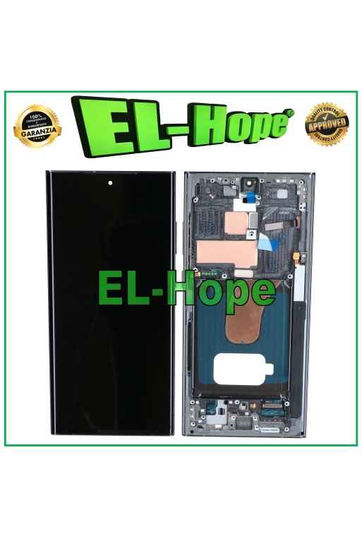 ÉCRAN LCD TACTILE OLED + CADRE POUR SAMSUNG GALAXY S23 ULTRA SM-S918 VERT