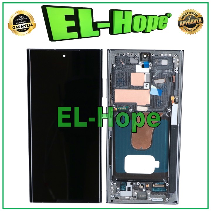 ÉCRAN LCD TACTILE OLED + CADRE POUR SAMSUNG GALAXY S23 ULTRA SM-S918 VERT