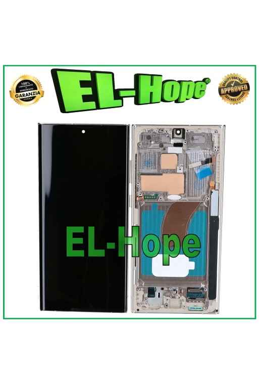 Écran tactile LCD OLED pour Samsung Galaxy S23 Ultra SM-S918, couleur beige cre'me 