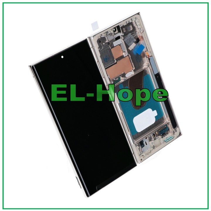 Écran tactile LCD OLED pour Samsung Galaxy S23 Ultra SM-S918, couleur beige cre'me