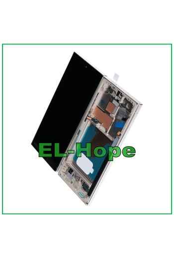 Écran tactile LCD OLED pour Samsung Galaxy S23 Ultra SM-S918, couleur beige cre'me 