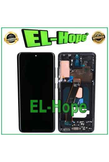 Écran LCD OLED + châssis pour Samsung Galaxy S20 SM-G980 G981 tactile en verre noir