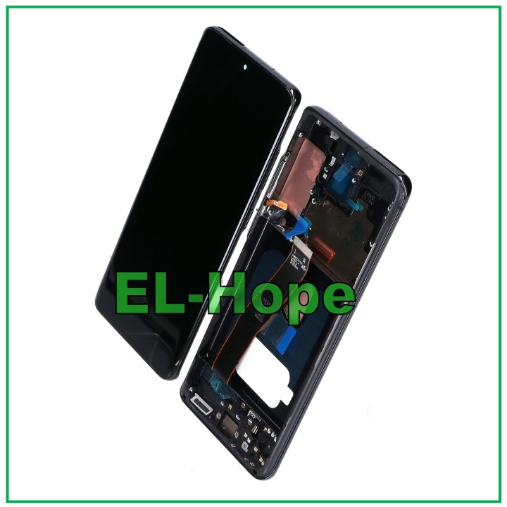 Écran LCD OLED + châssis pour Samsung Galaxy S20 SM-G980 G981 tactile en verre noir