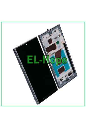 Écran tactile LCD TFT + cadre pour Samsung Galaxy S23 Ultra SM-S918 Noir