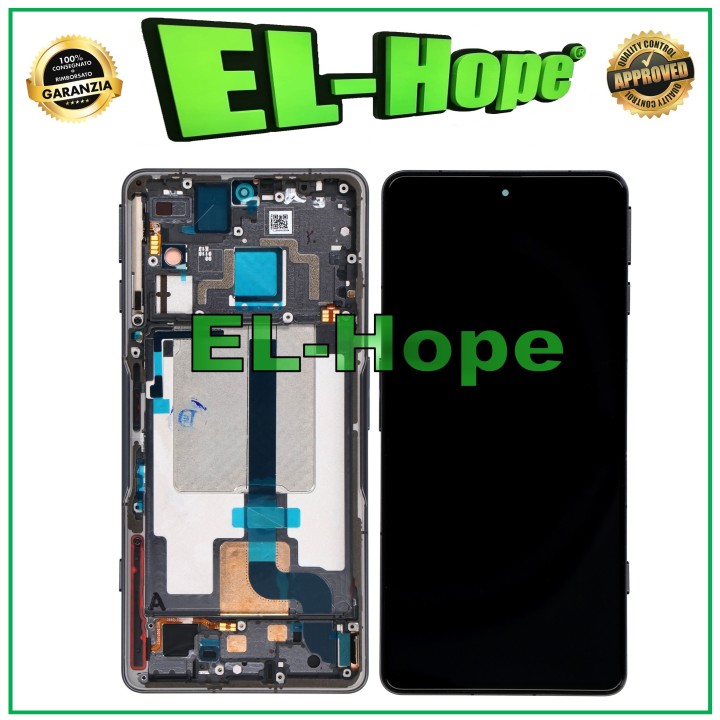 Cadre d e'cran LCD OLED pour Xiaomi Poco F4 GT 21121210G, e'cran tactile en verre noir