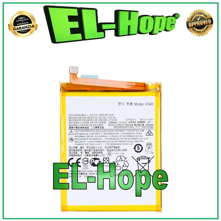 Batterie KS40 pour Motorola Moto E6i / E6S / E6 Play XT2029 XT2053 identique a' l original