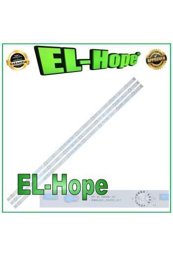 KIT 3 BARRES 8 LED POUR TV 40 TCL TOT-40F3800-3X8-3030C V1 YHF-4C-LB4008-YH3