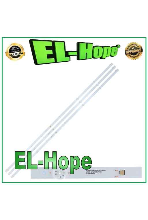 KIT DE 3 BARRES DE 7 RUBAN LED POUR TV LG 43 06-43F3-3030-0D35-3X7-190428 BPM2VOE177671