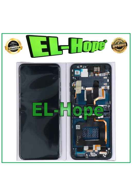 Écran tactile LCD d origine pour Motorola Razr 50 Ultra XT2451, cadre noir