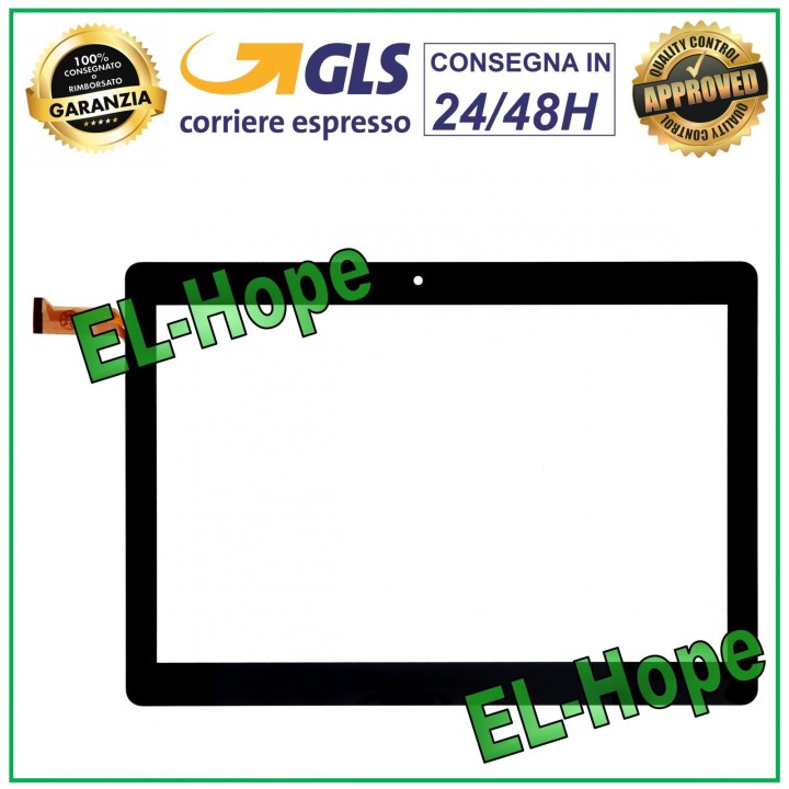 ÉCRAN TACTILE EN VERRE DEXP URSUS VA210 3G / P410 3G / P510 4G GY-P10098A-02 NOIR