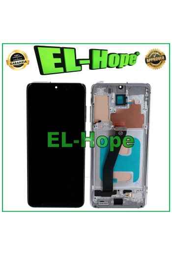 Écran LCD TFT + châssis pour Samsung Galaxy S20 SM-G980 G981 tactile verre blanc