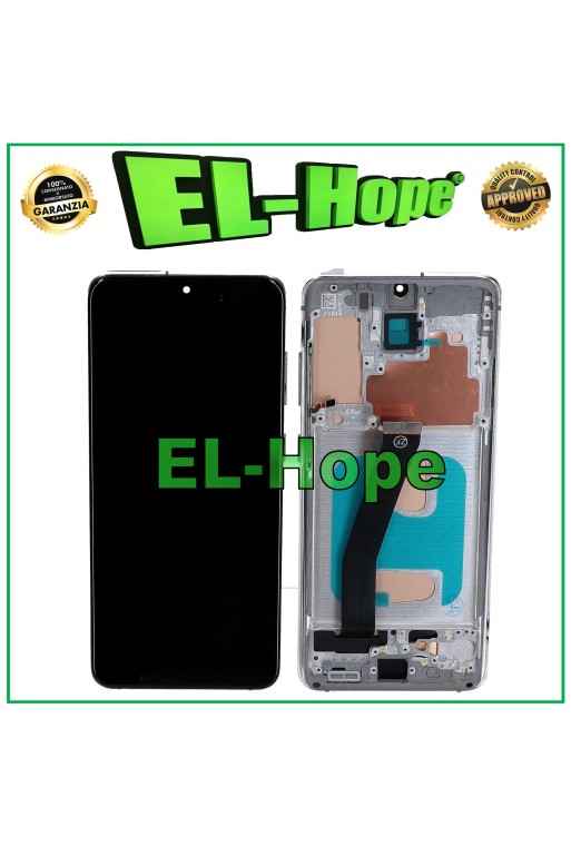 Écran LCD TFT + châssis pour Samsung Galaxy S20 SM-G980 G981 tactile verre blanc