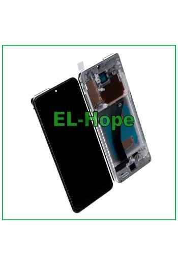 Écran LCD TFT + châssis pour Samsung Galaxy S20 SM-G980 G981 tactile verre blanc