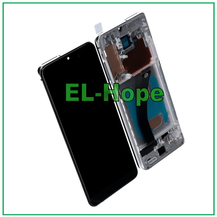 Écran LCD TFT + châssis pour Samsung Galaxy S20 SM-G980 G981 tactile verre blanc