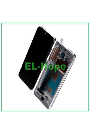 Écran LCD TFT + châssis pour Samsung Galaxy S20 SM-G980 G981 tactile verre blanc