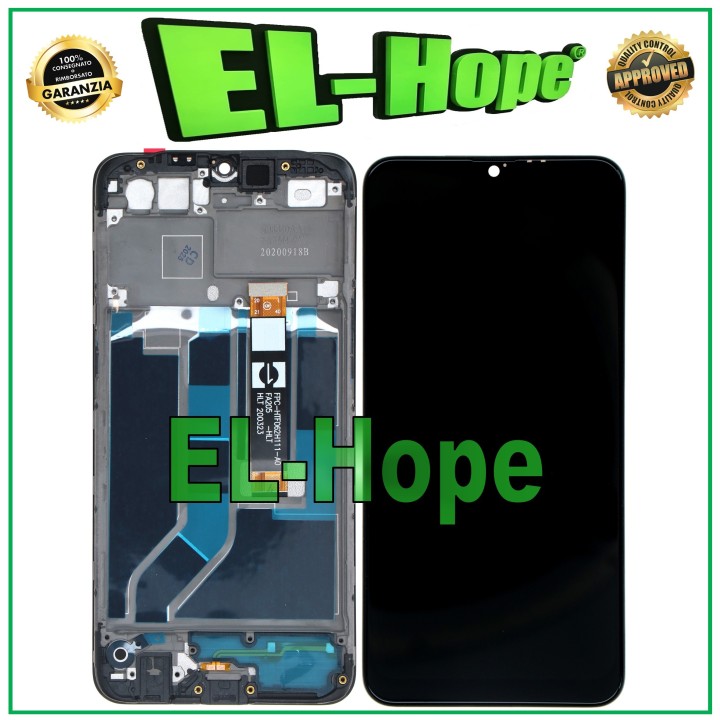 Écran LCD + châssis pour Oppo A12 CPH2083 CPH2077 Écran tactile en verre Noir