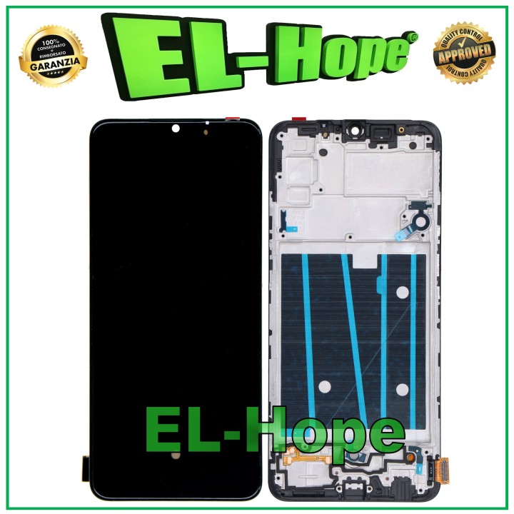 Écran tactile LCD OLED + cadre pour OPPO F15 CPH2001, vitre d e'cran noire