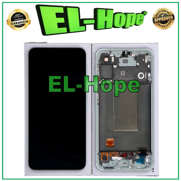 Écran LCD tactile gris clair avec cadre d origine pour Samsung A56 SM-A566 (GH82-36829B)