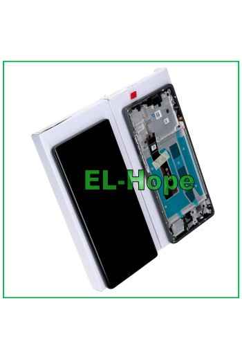 Écran LCD OLED, cadre d origine, service Motorola Moto G85 XT2427 tactile gris