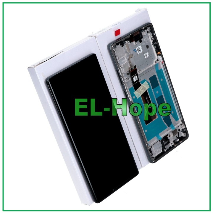 Écran LCD OLED, cadre d origine, service Motorola Moto G85 XT2427 tactile gris