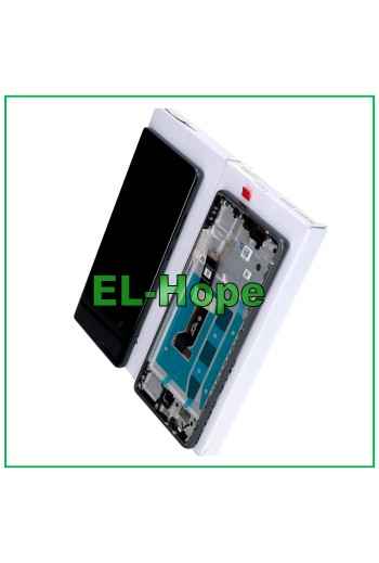 Écran LCD OLED, cadre d origine, service Motorola Moto G85 XT2427 tactile gris