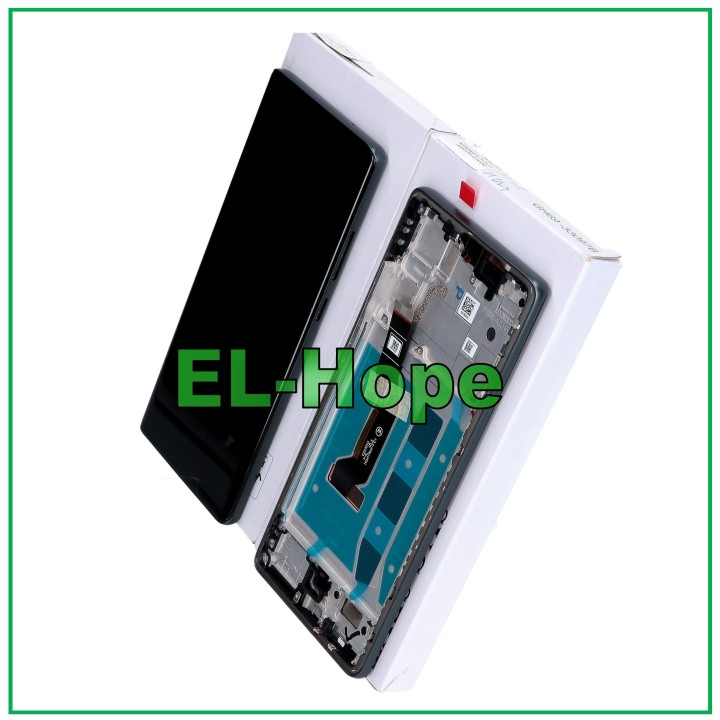 Écran LCD OLED, cadre d origine, service Motorola Moto G85 XT2427 tactile gris