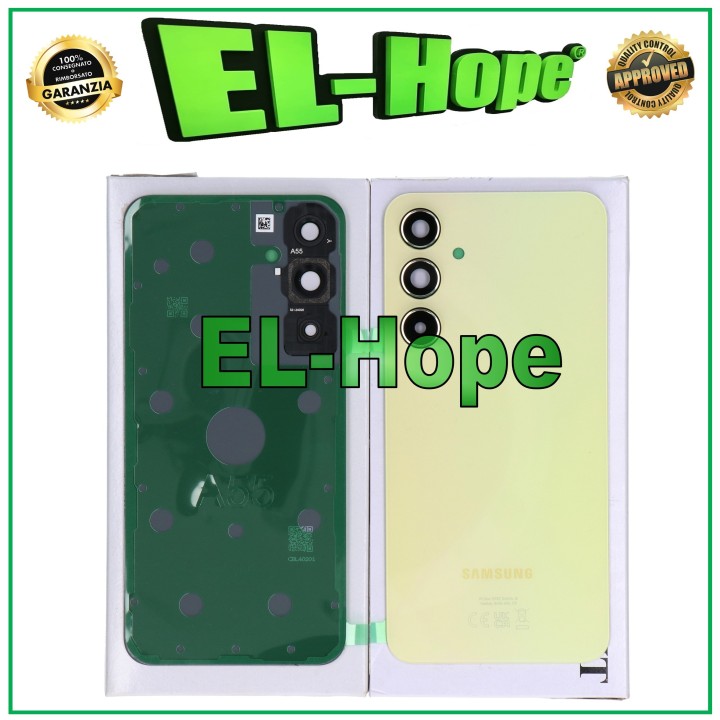 Cache batterie arrie're d origine pour Samsung Galaxy A55 5G SM-A556B, couleur citron vert