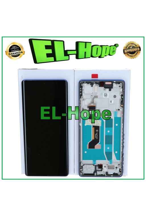 Écran LCD OLED, cadre d origine, service Motorola Moto G85 XT2427 tactile bleu