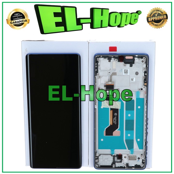 Écran LCD OLED, cadre d origine, service Motorola Moto G85 XT2427 tactile bleu