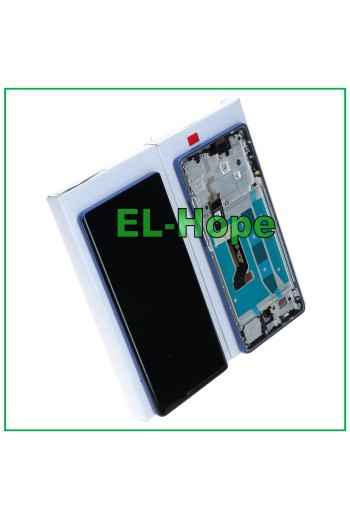 Écran LCD OLED, cadre d origine, service Motorola Moto G85 XT2427 tactile bleu