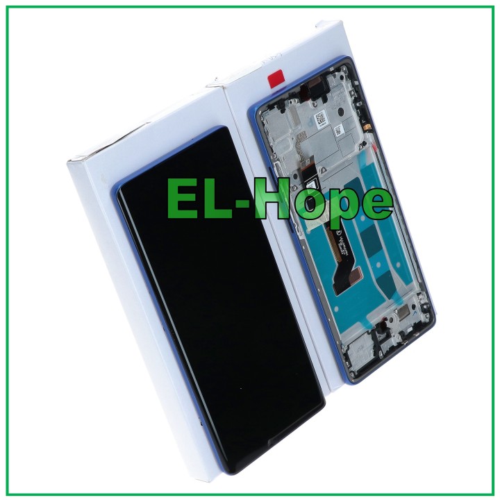 Écran LCD OLED, cadre d origine, service Motorola Moto G85 XT2427 tactile bleu