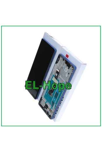 Écran LCD OLED, cadre d origine, service Motorola Moto G85 XT2427 tactile bleu