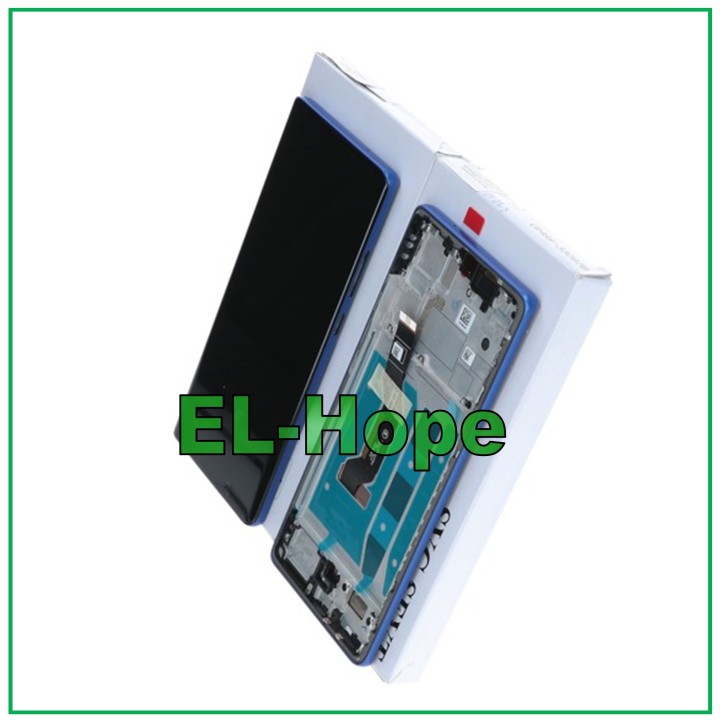 Écran LCD OLED, cadre d origine, service Motorola Moto G85 XT2427 tactile bleu