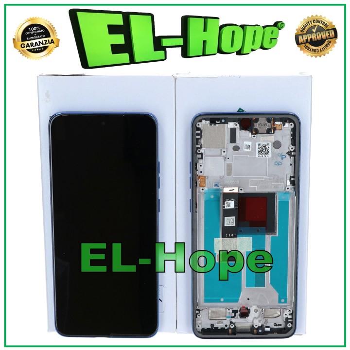Écran tactile d origine pour Motorola Moto Edge 50 Neo XT2409, cadre bleu