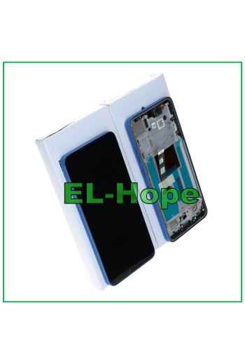Écran tactile d origine pour Motorola Moto Edge 50 Neo XT2409, cadre bleu