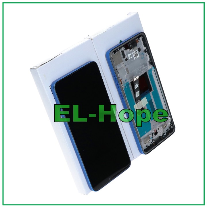 Écran tactile d origine pour Motorola Moto Edge 50 Neo XT2409, cadre bleu