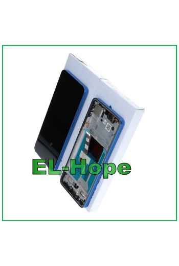 Écran tactile d origine pour Motorola Moto Edge 50 Neo XT2409, cadre bleu