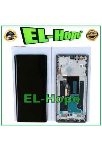 Écran tactile d origine pour Motorola Moto Edge 50 Fusion XT2429, cadre bleu