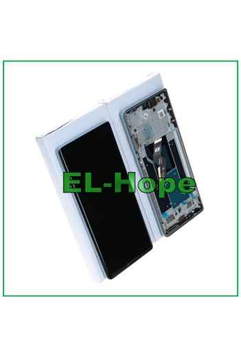 Écran tactile d origine pour Motorola Moto Edge 50 Fusion XT2429, cadre bleu