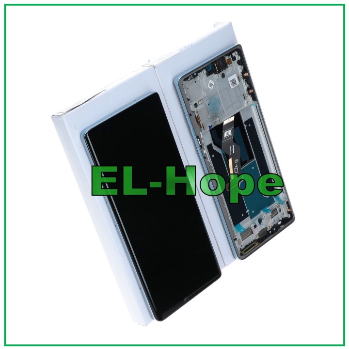 Écran tactile d origine pour Motorola Moto Edge 50 Fusion XT2429, cadre bleu