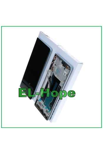 Écran tactile d origine pour Motorola Moto Edge 50 Fusion XT2429, cadre bleu