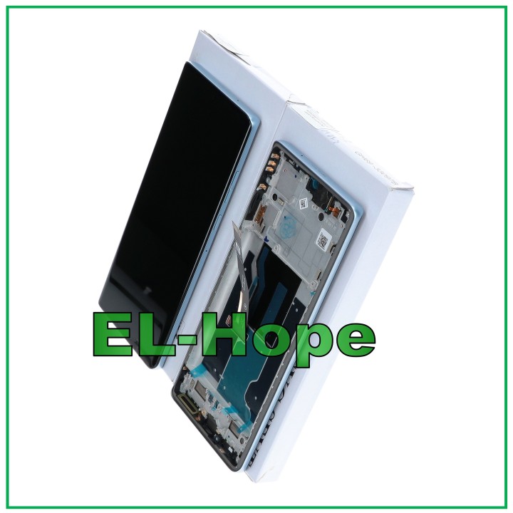 Écran tactile d origine pour Motorola Moto Edge 50 Fusion XT2429, cadre bleu