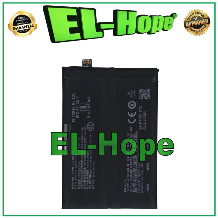 Batterie BLP903 pour OnePlus Nord CE 2 5G IV2201 4500 mAh, identique a' l original