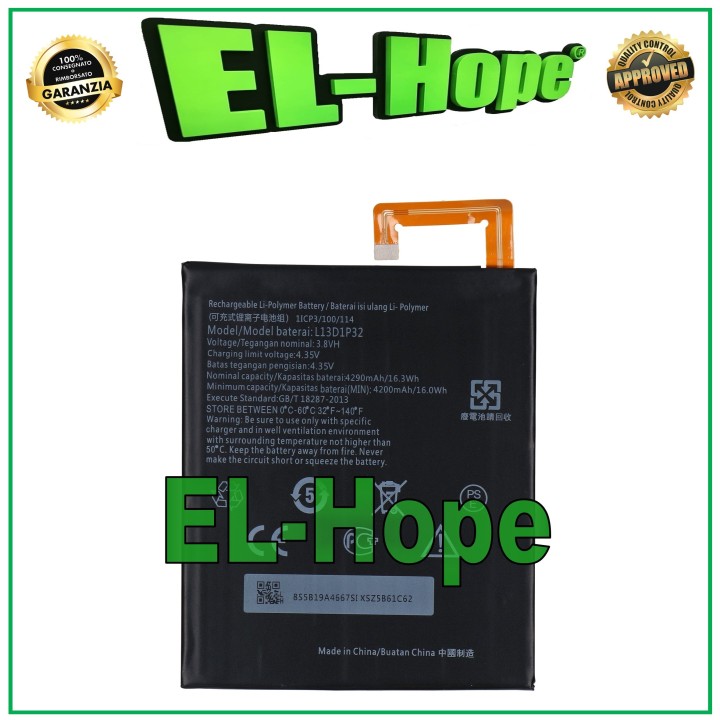 Batterie L13D1P32 pour tablette Lenovo Tab A8-50 A5500 4290 mAh, e'quivalente a' l originale